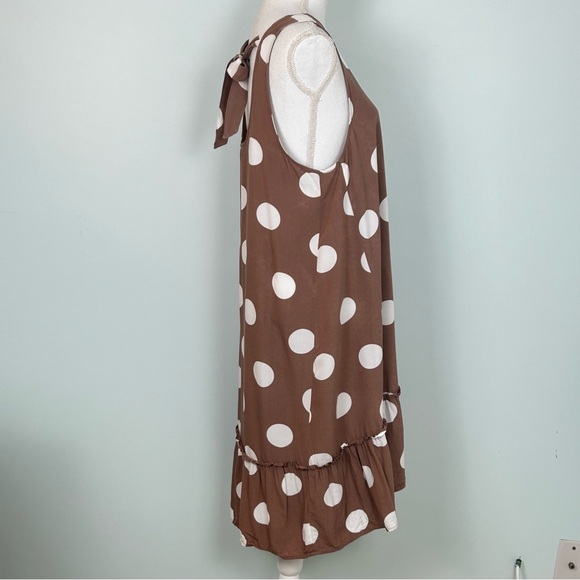 LOFT Polka Dot Tie-Back Sleeveless Swing Dress - Picture 8 of 11